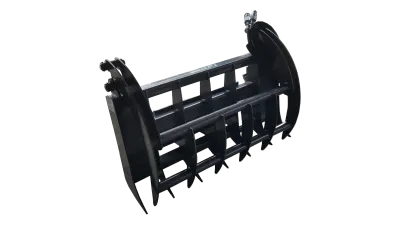 Ironcraft Compact Tractor Root Grapple Rake, 4Ft