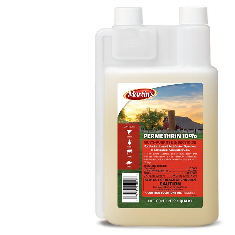 Martin&#39;s MT4502 Insecticide Permethrin 10%, 1-Qt