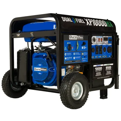 Duromax Dual Fuel Premium Generator, 439cc, 10,000W Max/8000W Running