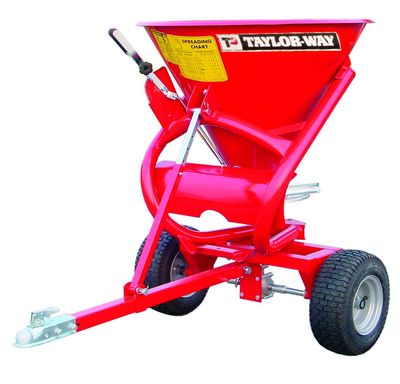 Taylor Pittsburgh Pull Type Fertilizer Spreader w/Steel Tub, 440Lb Capacity