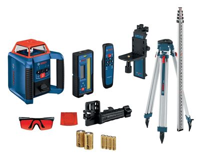 Bosch GRL2000-40HVK Rotary Laser Kit, 2000Ft