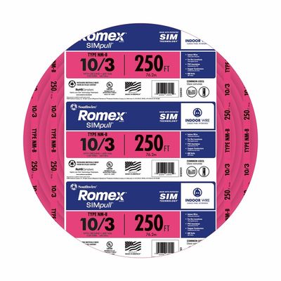 Southwire 10/3NM-WGX250 Building Wire