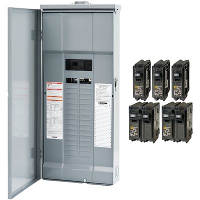 Square D HOM3060M200PRBVP Load Center, 60 -Pole, 200 A, 30 -Space, Plug-On Neutral