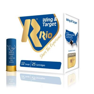 Rio Wing &amp; Target Patriot Load, 12ga, 2-3/4&quot; 7.5 Shot Ammo, 1250FPS   25Box