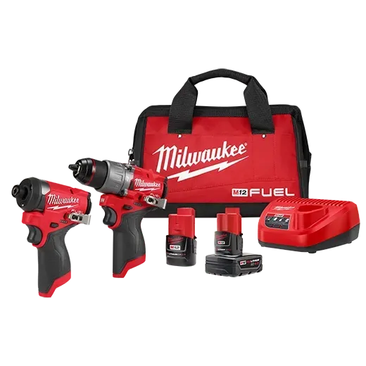 Milwaukee M12 Fuel Impact Driver/Drill 2-Tool Combo Kit