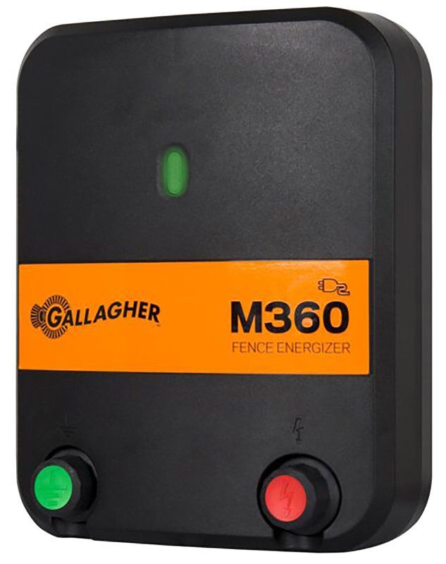 Gallagher M360 G323504 Electric Fence Charger, 110V, 95-250 Acres, 3.6J