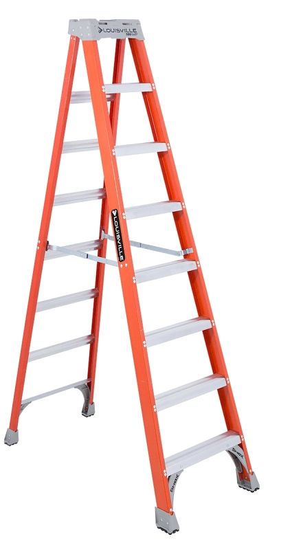 Louisville Ladder FS1508 Fiberglass Stepladder, 8Ft Type1A(300lb)