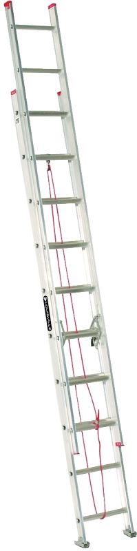 Louisville Ladder L-2324-20 Aluminum Extension Ladder, 20Ft TypeIII(200lb)