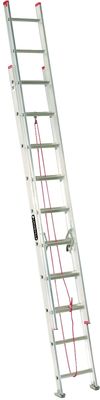 Louisville Ladder L-2324-20 Aluminum Extension Ladder, 20Ft TypeIII(200lb)