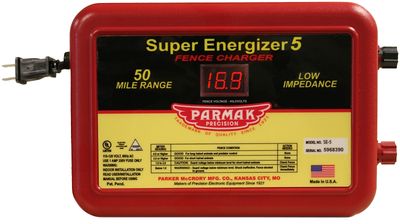 Parmak SE-5/4 Fence Charger, 50Mi,  1.5 to 6.3J