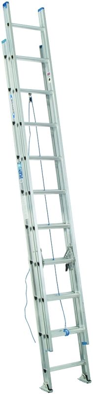 Werner D1320-2 Aluminum Extension Ladder, 20Ft Type1(250lb)