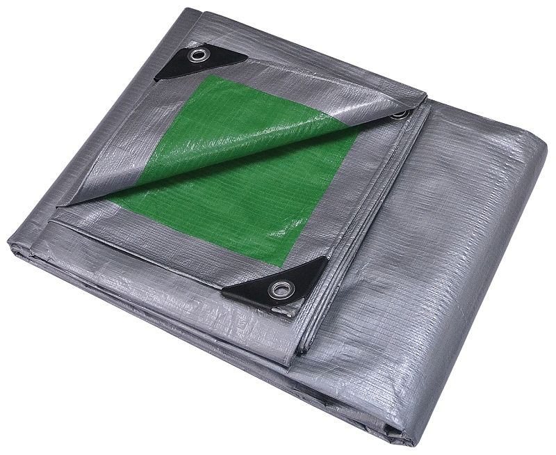 ProSource T3040GS140 Silver &amp; Green 8 mil Hay Tarp, 30Ft X 40Ft