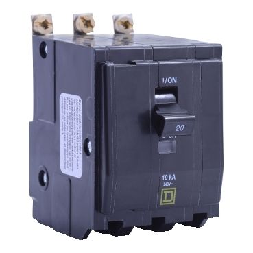 Square D QO Circuit Breaker, 3-PH 20A