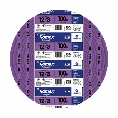 Southwire 12/3NM-WGX100 Building Wire