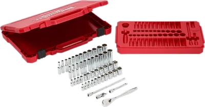 Milwaukee 1/4&quot; Drive SAE/Metric 50-Pc. Socket Set