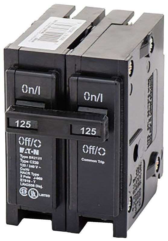 Cutler Hammer Circuit Breaker, 125A 2-Pole