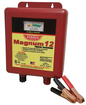 Parmak MAG12UO Fence Charger, 12V 30Mi,  1.1 to 3 J