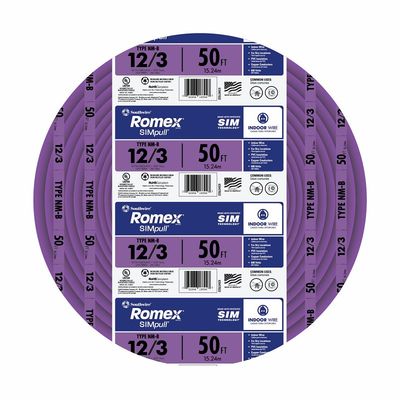 Southwire 12/3NM-WGX50 Building Wire