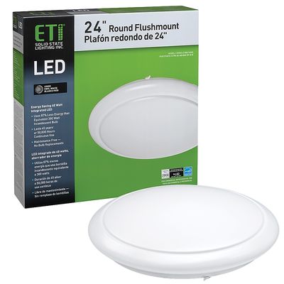 ETI  24&quot; Round Flush Mount Led Light, 40W