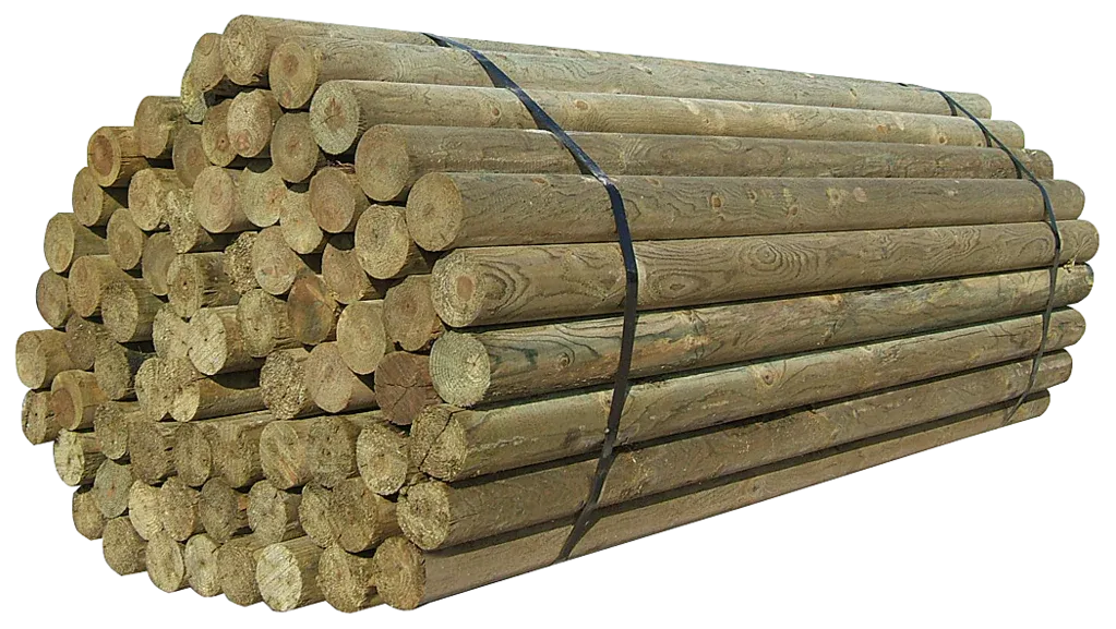 Treated Fence Post, 6&quot; X 10Ft (30 Year)