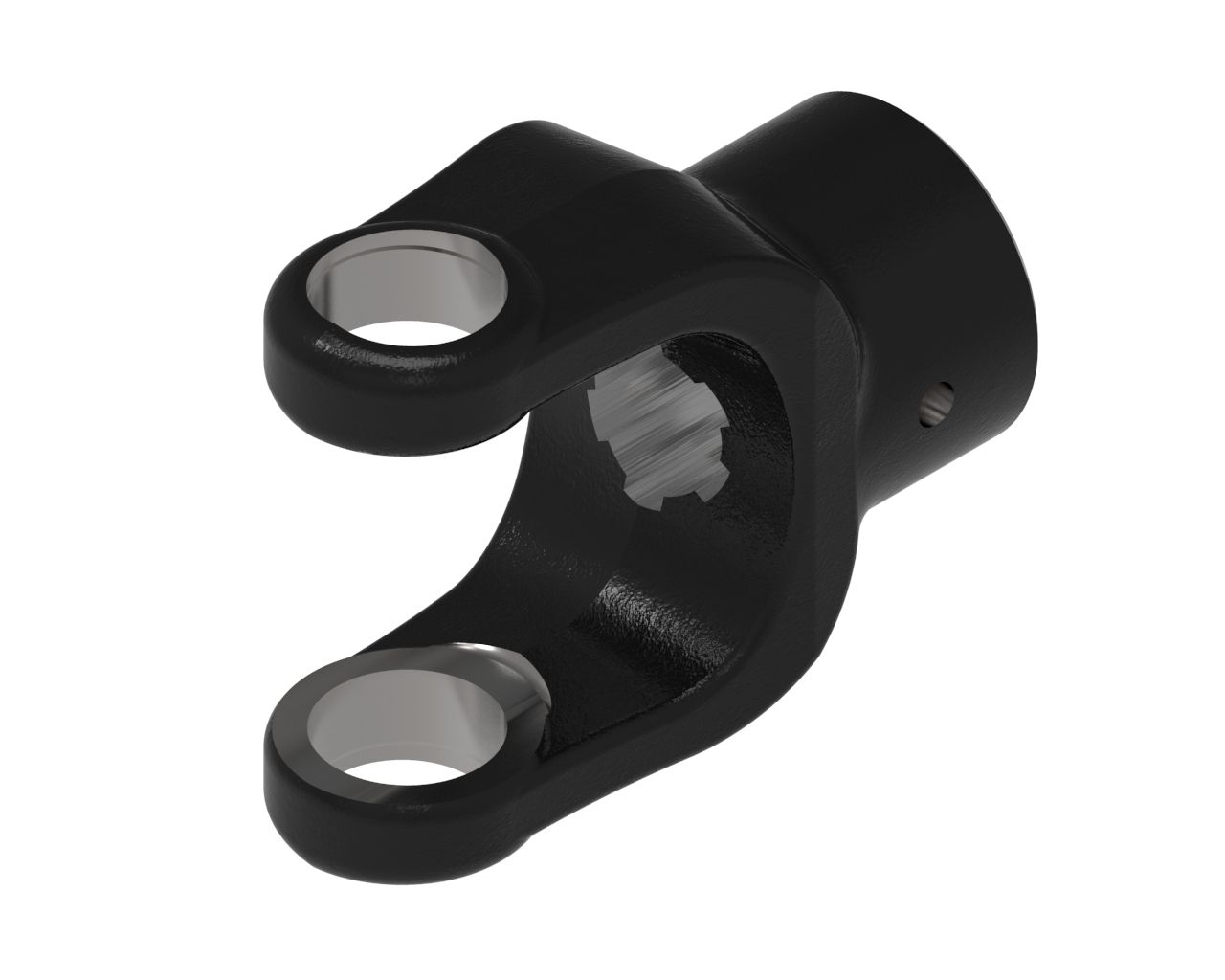 Pto Yoke w/Roll Pin Hole, 44-Series, 1-3/8&quot; 6-Spline