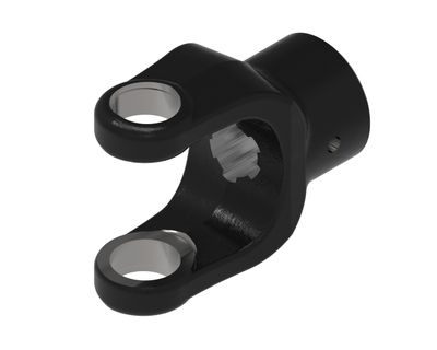 Pto Yoke w/Roll Pin Hole, 44-Series, 1-3/8&quot; 6-Spline