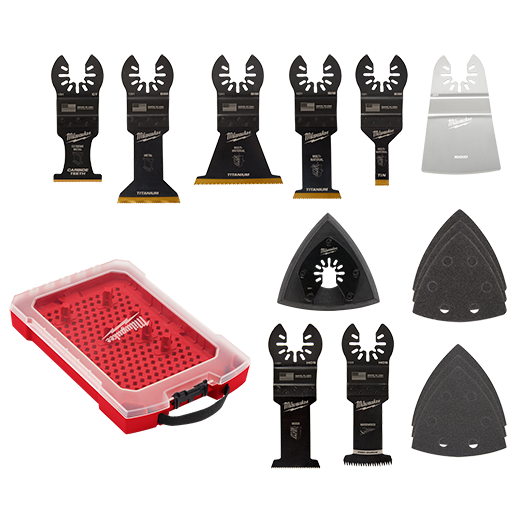 Milwaukee  Universal Fit OPEN-LOK™ 15PC Oscillating Multi-Tool Blade Kit w/Modular Case