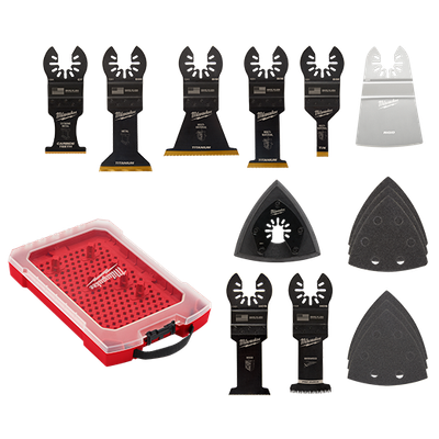 Milwaukee  Universal Fit OPEN-LOK™ 15PC Oscillating Multi-Tool Blade Kit w/Modular Case