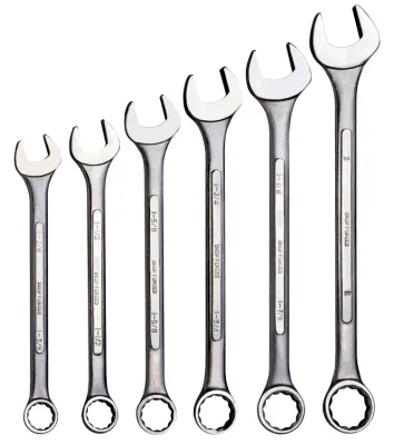 Jumbo 6Pc Combination Wrench Set, 1-3/8&quot;, 1-1/2&quot;, 1-5/8&quot;, 1-3/4&quot;, 1-7/8&quot;, 2&quot;