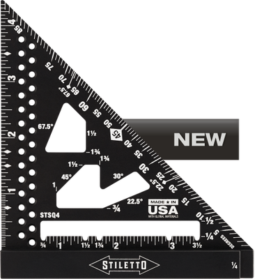 Stiletto 4&quot; Carpenter&#39;s Speed Square