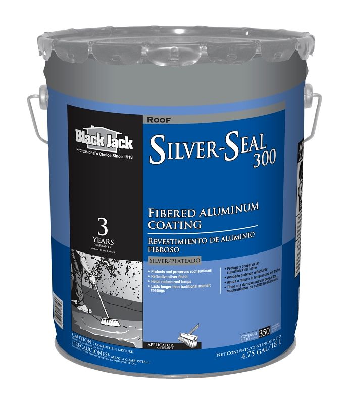 Gardner 6215-GA Silver Seal Fibered Aluminum Roof Coating, 4.75Gal.