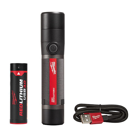 Milwaukee USB Rechargeable Compact Flashlight Kit, 800Lm