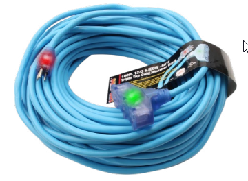 Blue Sub-Zero Extension Cord, 75Ft