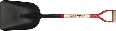 Razor-Back 50139 Wood Handle Shovel w/Steel #2 Scoop