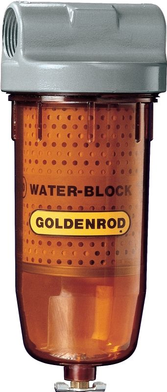 Goldenrod 496 Cartridge Style Water Block Fuel Filter w/Base