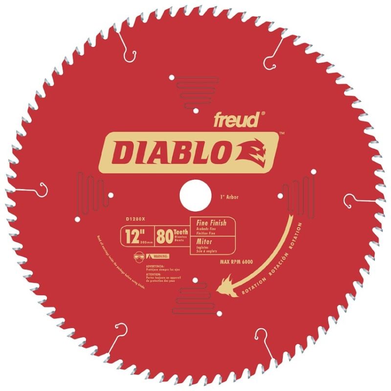Diablo D1280X Circular Saw Blade, 12&quot; 80TPI