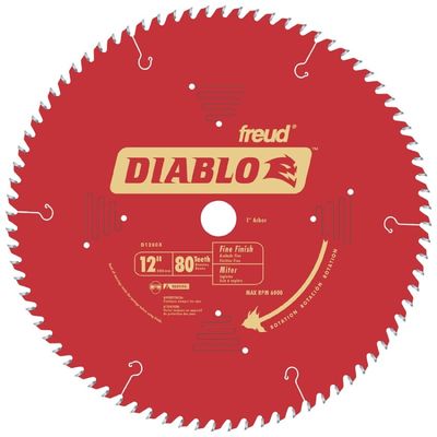 Diablo D1280X Circular Saw Blade, 12&quot; 80TPI