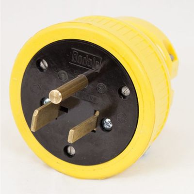 N6-50 Yellow Rubber Flip Seal Plug w/2-Blades, 1-Pin (Silo Unloader)