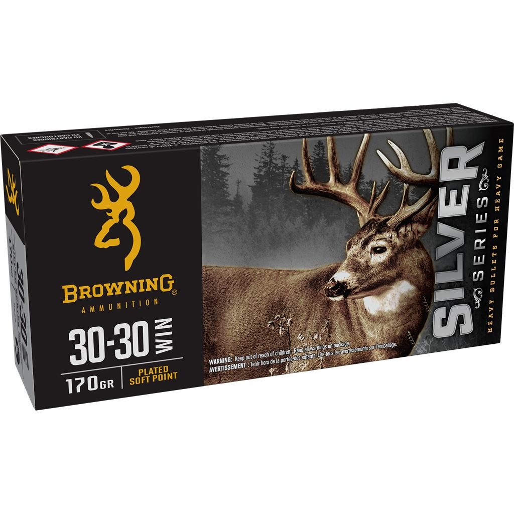 Browning Silver Series .30-30 Win 170Gr, JSP, 2200FPS Ammo, 20Ct