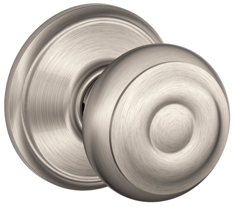 Schlage Satin Nickel Georgian Passage Knob