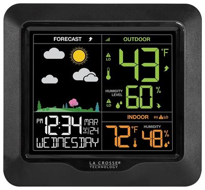 La Crosse Technology 308-1416-TBP Weather Station w/Color Display