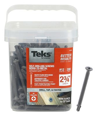 Phillips SDS Wing Screws, #12X2-3/4&quot;, 200Pk