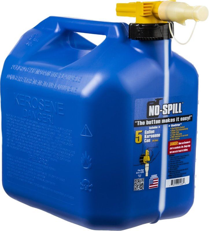 No Spill 1456 Blue Kerosene Can, 5-Gal