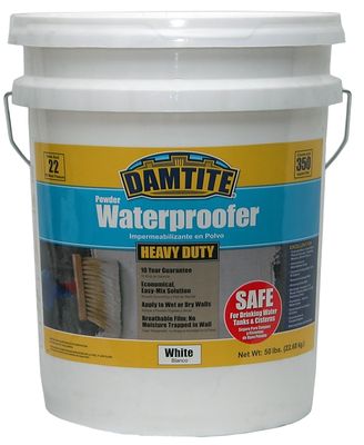 Damtite 01551/01501 Powder Waterproof Masonry Coating, 50Lb (300SQFT)