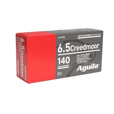 Aguila 6.5 Creedmor 140G, FMJ BT Ammo