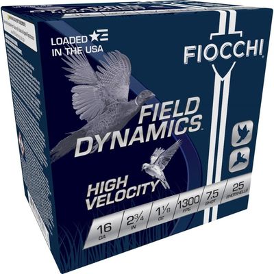 Fiochi High Velocity 16Ga 2-3/4&quot;, 7.5-Shot Ammo, 1300fps 25Ct