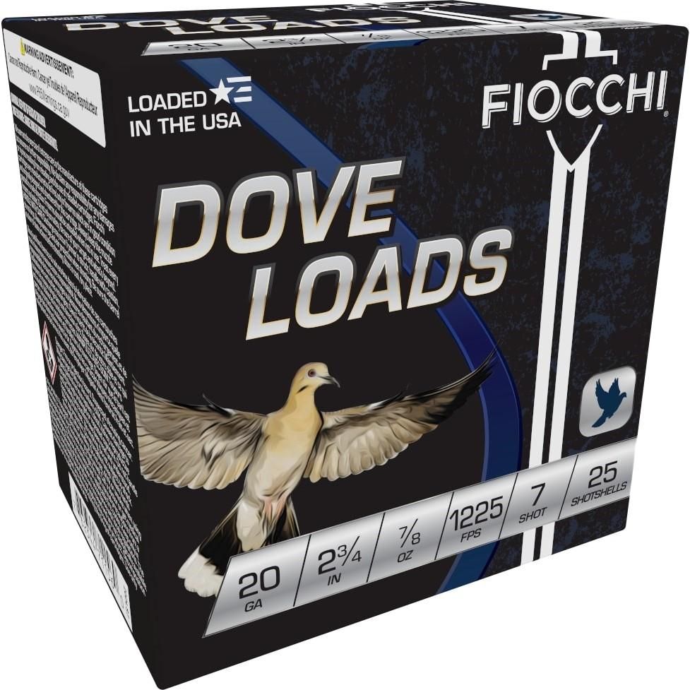 Fiocchi Steel Target Loads, 20ga 2-3/4&quot; 7 Shot Ammo, 1225FPS, 25Bx