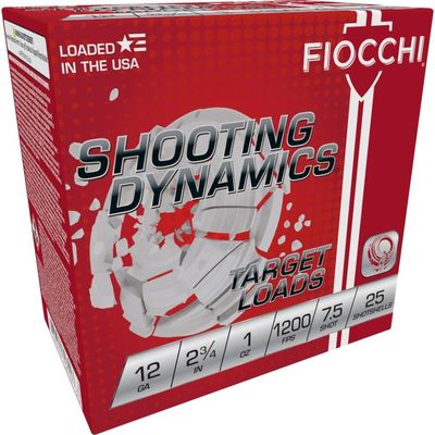 Fiochi eXacta Heavy Shooting Dynamics 12Ga, 2-3/4&quot; 7-1/2 Shot Ammo, 1200fps, 25Ct