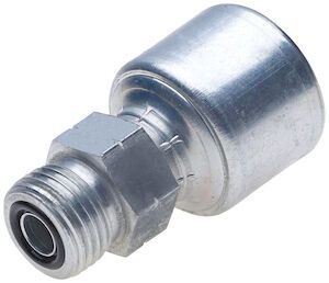 Hydraulic Fitting, 5/8&quot;X3/4&quot; Male Flat Face O-Ring