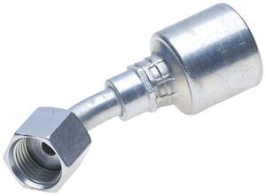 Hydraulic Fitting, 5/8&quot;X3/4&quot; Female Flat Face O-Ring 45 Deg